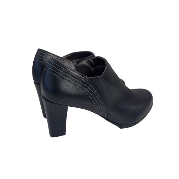 Life Stride Jacinda Velocity 2.0 Women SZ 10M Black Ankle 3''Heel Booties - Picture 6 of 12